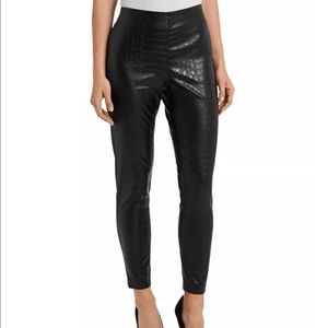 Vince camuto croc leather leggings